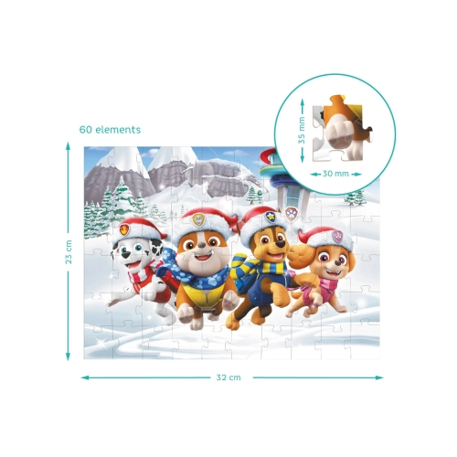 Puzzle Psi Patrol Boże Narodzenie 60el. 200422